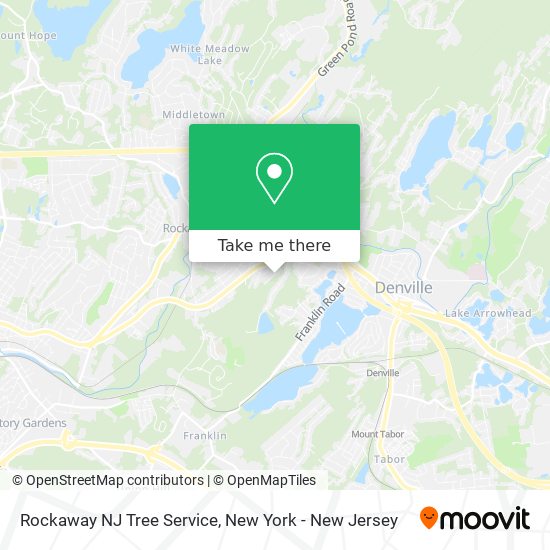 Mapa de Rockaway NJ Tree Service