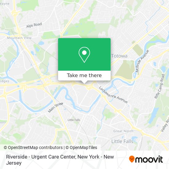 Mapa de Riverside - Urgent Care Center