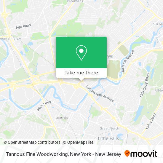 Tannous Fine Woodworking map