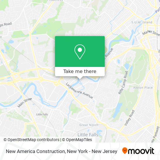 New America Construction map