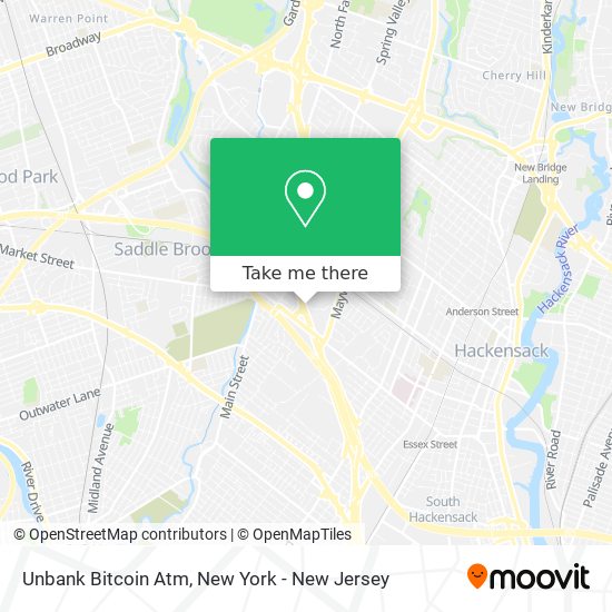 Unbank Bitcoin Atm map