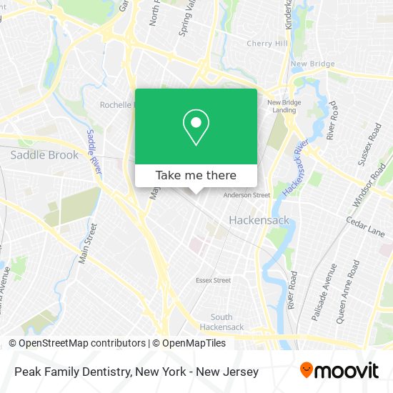 Mapa de Peak Family Dentistry