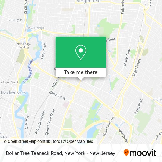 Dollar Tree Teaneck Road map