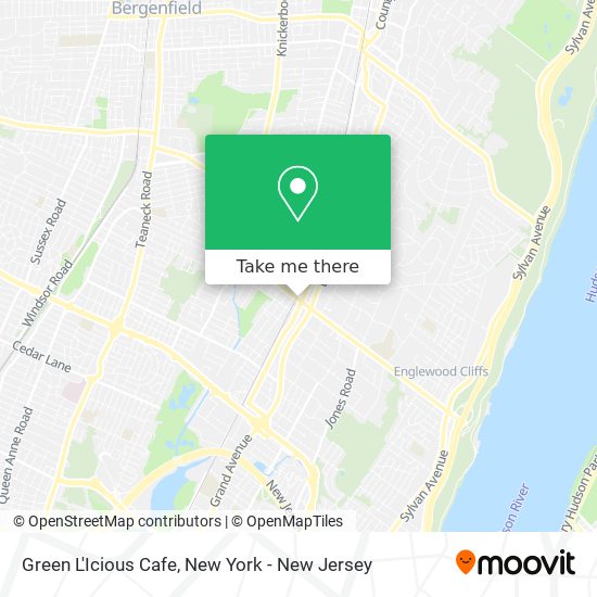 Green L'Icious Cafe map