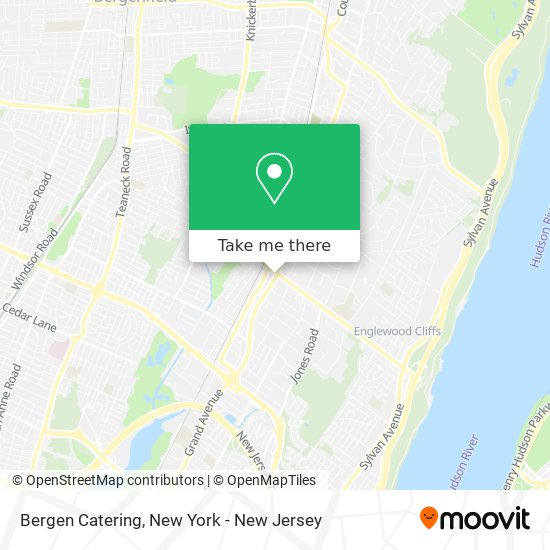 Bergen Catering map