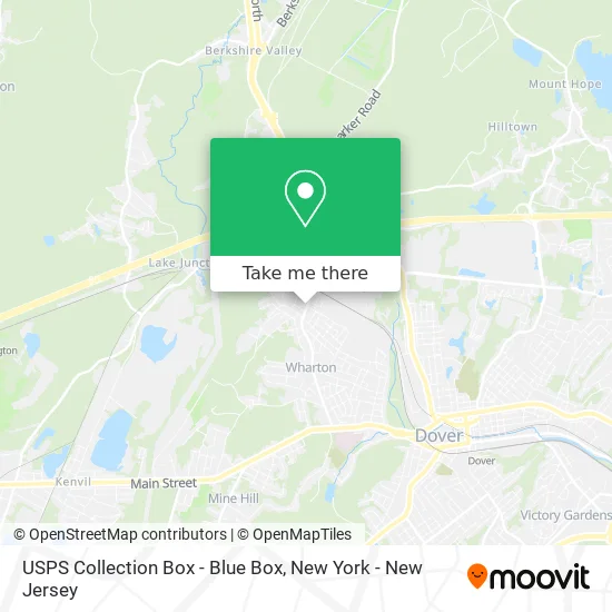 USPS Collection Box - Blue Box map