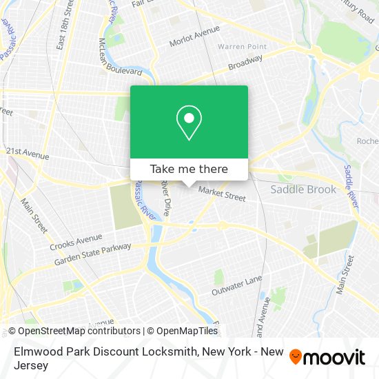 Elmwood Park Discount Locksmith map