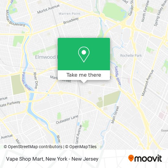 Mapa de Vape Shop Mart