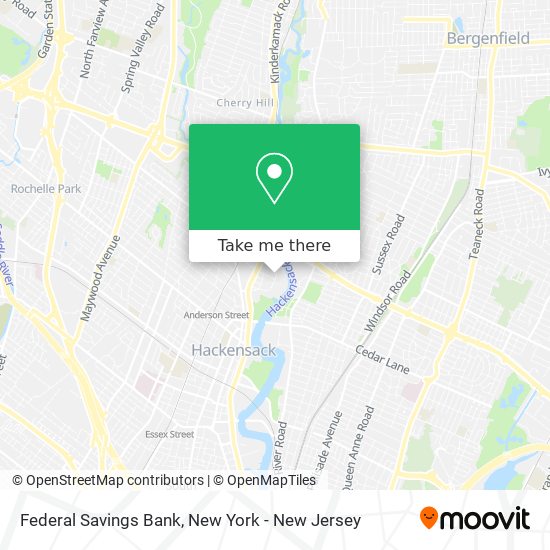 Federal Savings Bank map