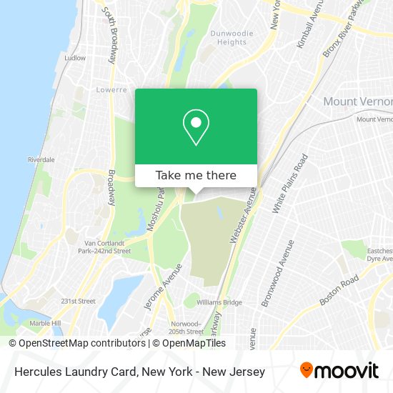 Mapa de Hercules Laundry Card