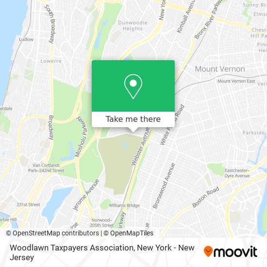 Woodlawn Taxpayers Association map