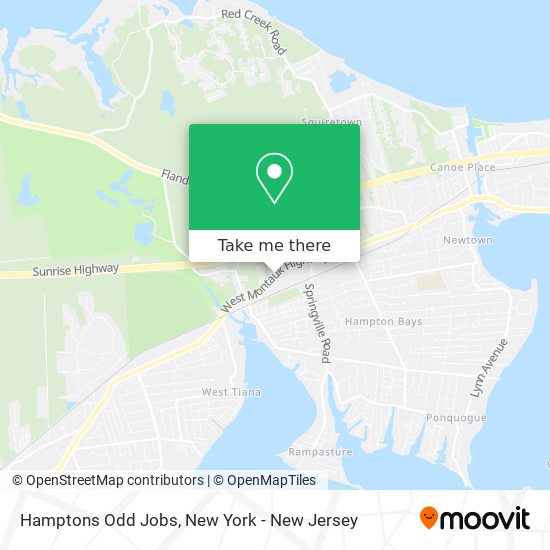 Hamptons Odd Jobs map