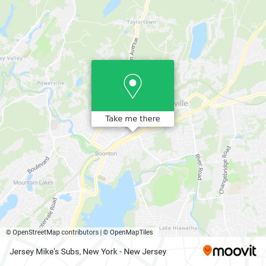 Mapa de Jersey Mike's Subs