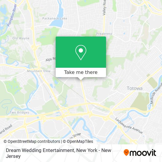 Mapa de Dream Wedding Entertainment
