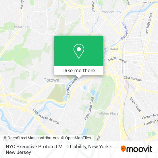 Mapa de NYC Executive Protctn LMTD Liability