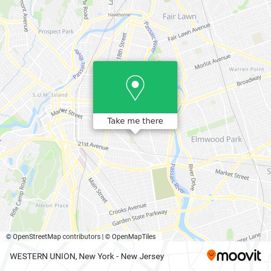 WESTERN UNION map