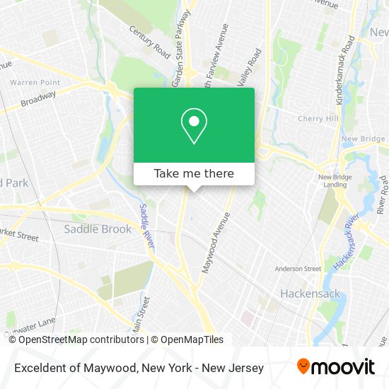 Exceldent of Maywood map