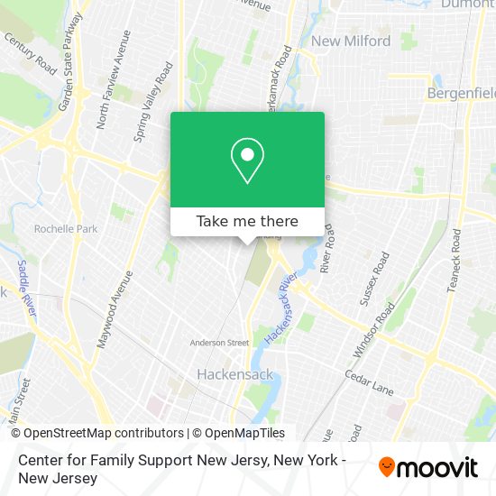 Center for Family Support New Jersy map