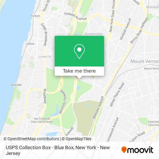 USPS Collection Box - Blue Box map