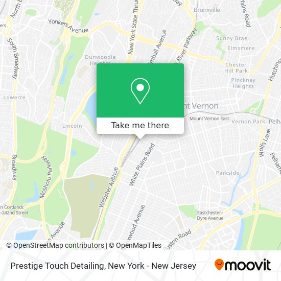 Prestige Touch Detailing map