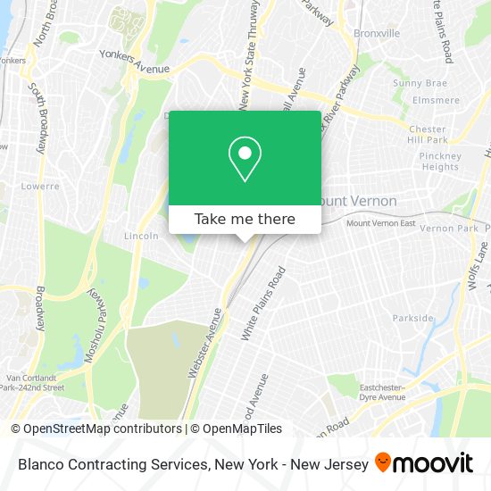 Mapa de Blanco Contracting Services