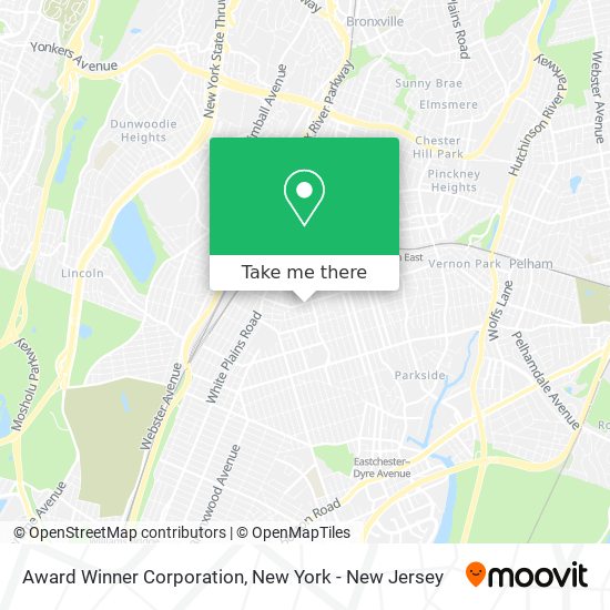 Award Winner Corporation map