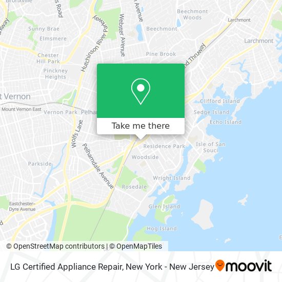 Mapa de LG Certified Appliance Repair