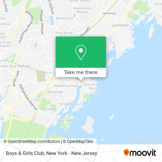 Boys & Girls Club map