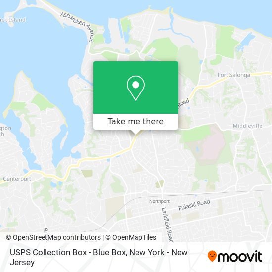 USPS Collection Box - Blue Box map