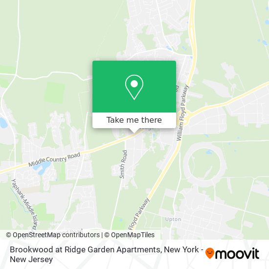 Mapa de Brookwood at Ridge Garden Apartments