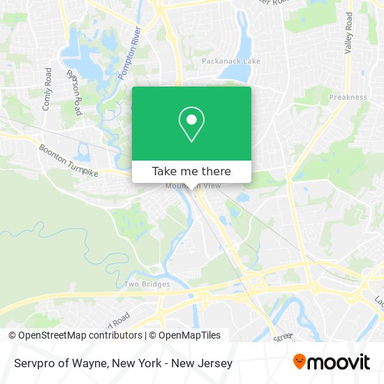 Mapa de Servpro of Wayne