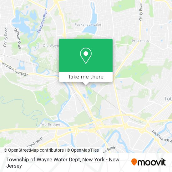 Mapa de Township of Wayne Water Dept