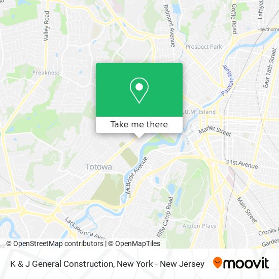 Mapa de K & J General Construction