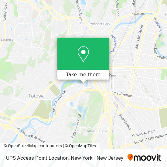 Mapa de UPS Access Point Location