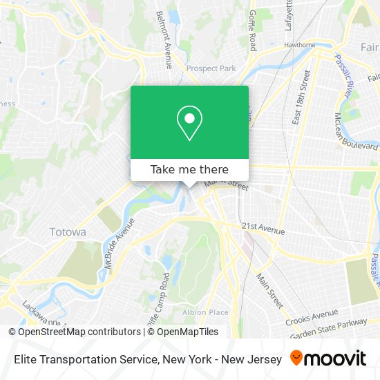 Mapa de Elite Transportation Service