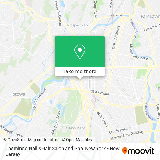 Jasmine's Nail &Hair Salón and Spa map