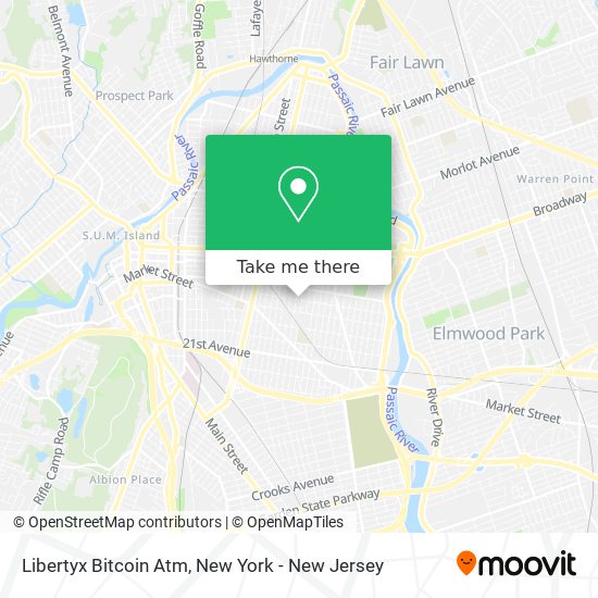 Mapa de Libertyx Bitcoin Atm