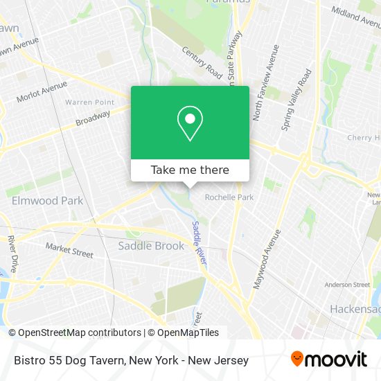 Bistro 55 Dog Tavern map