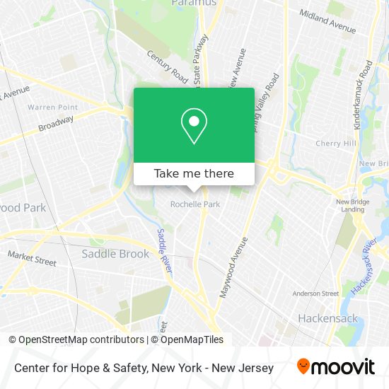 Center for Hope & Safety map