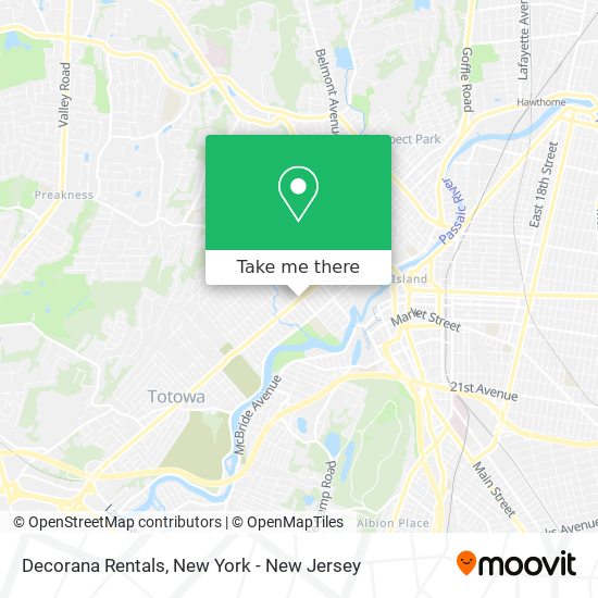 Decorana Rentals map