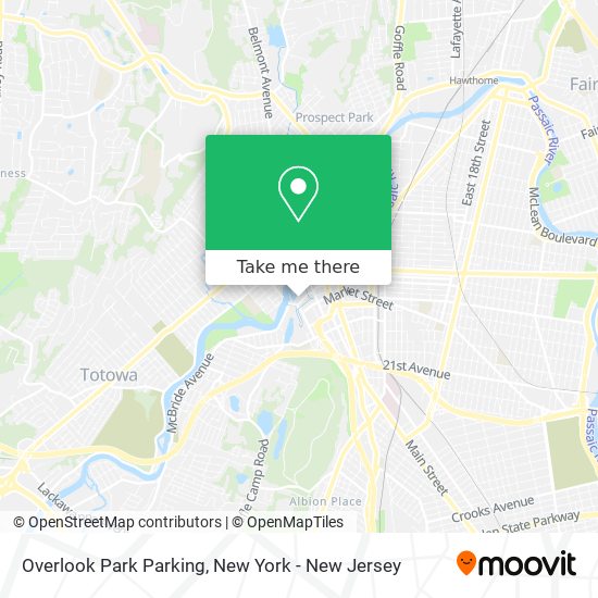 Mapa de Overlook Park Parking