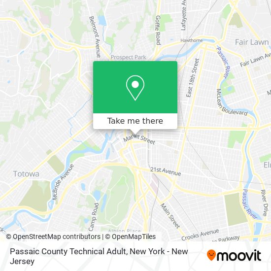 Mapa de Passaic County Technical Adult