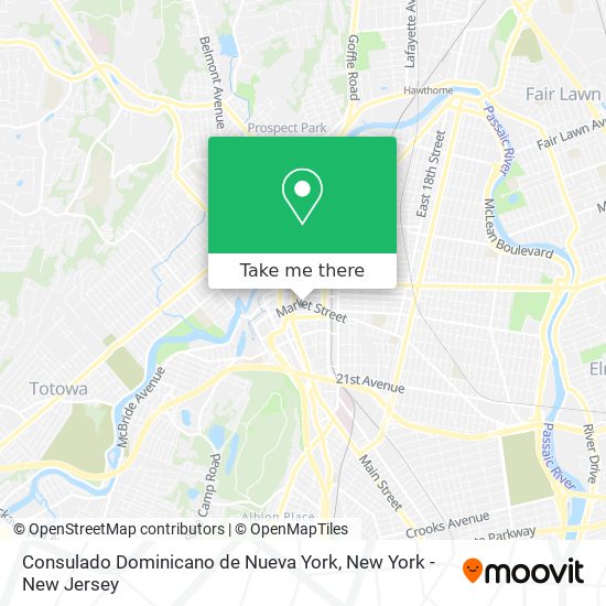 Consulado Dominicano de Nueva York map