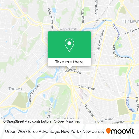 Urban Workforce Advantage map