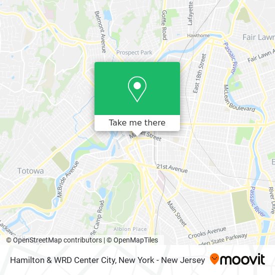 Hamilton & WRD Center City map