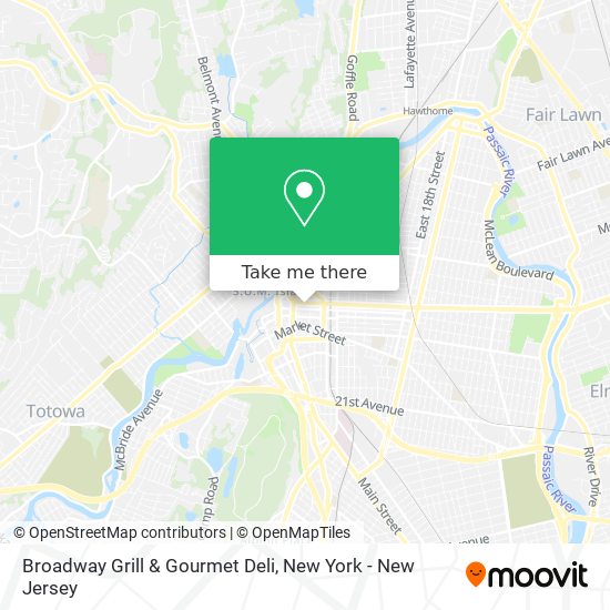 Mapa de Broadway Grill & Gourmet Deli