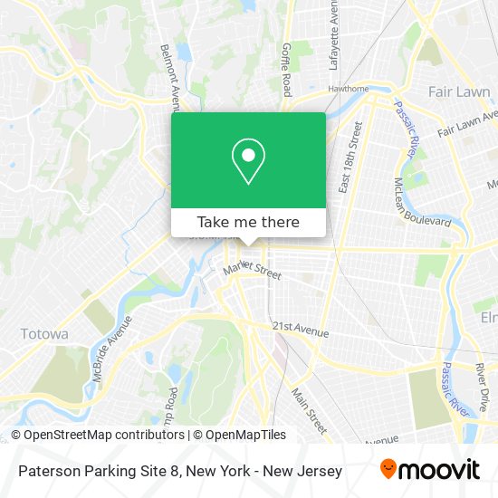 Mapa de Paterson Parking Site 8