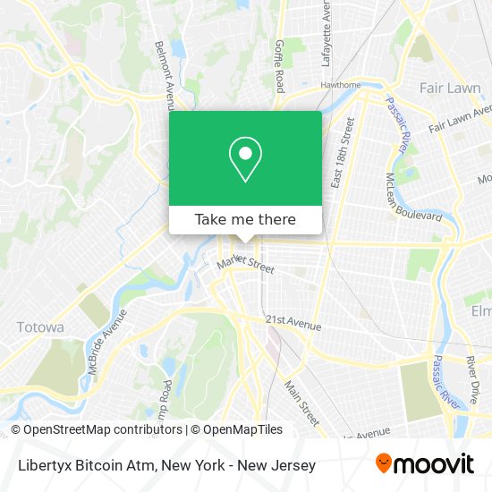 Mapa de Libertyx Bitcoin Atm