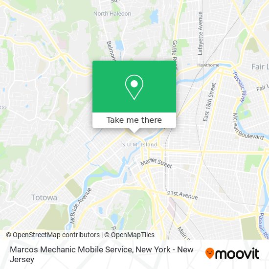 Marcos Mechanic Mobile Service map