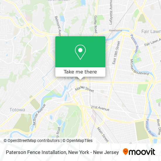 Mapa de Paterson Fence Installation